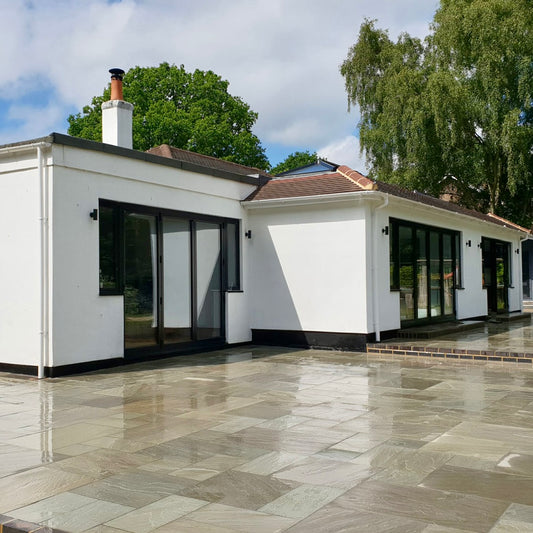 Kandla Grey Indian Sandstone Paving