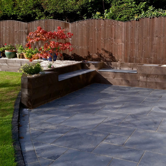 Brazilian Black Slate (600x400mm 20mm Calibrated Single Size Pack 19.1m²)