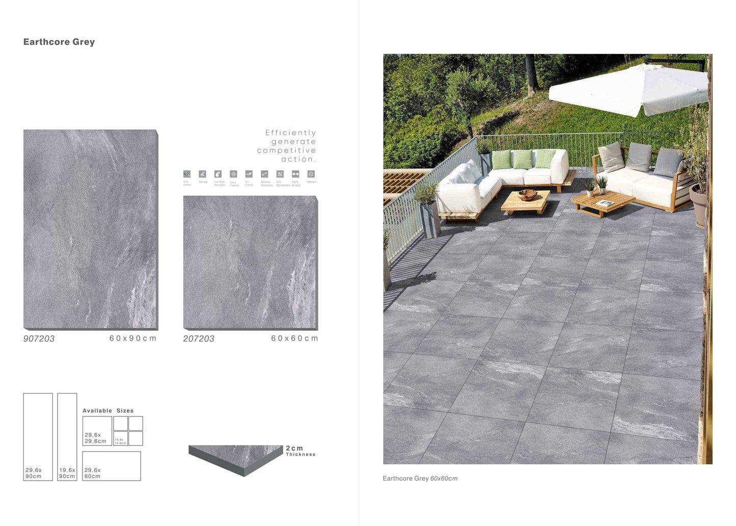Indian Porcelain - Earthcore Grey