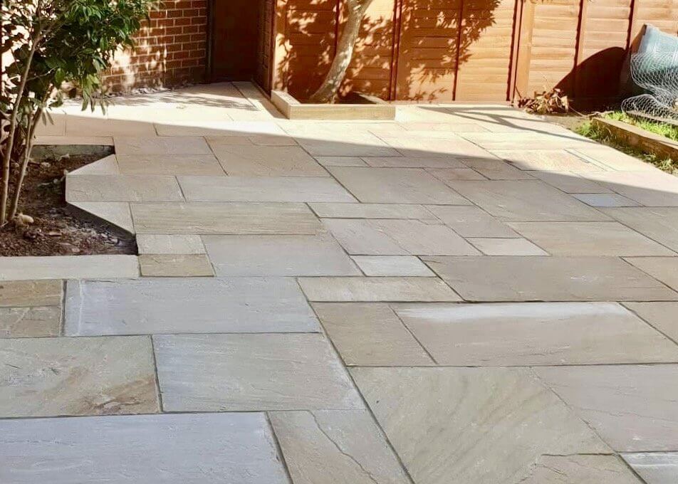 Camel Dust Indian Sandstone Paving