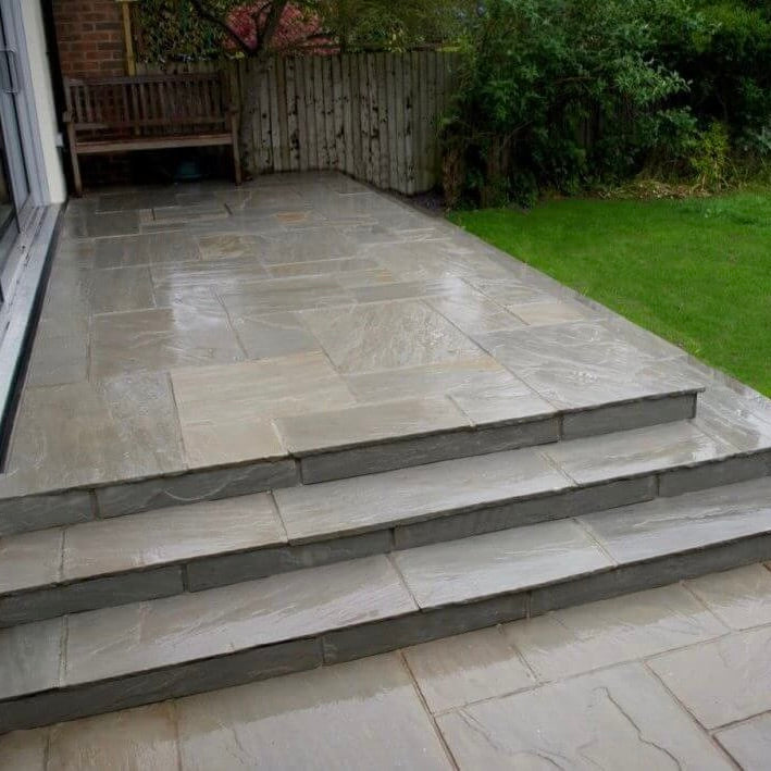 Kandla Grey Indian Sandstone Paving