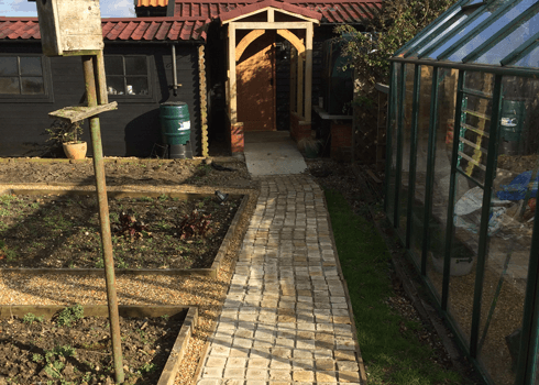 Mint Fossil Indian Sandstone Cobbles/Setts