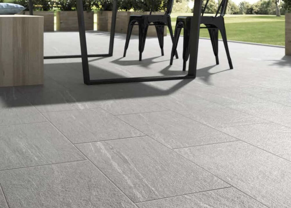 Outdoor Italian Porcelain - Crest Silver