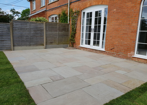 Raj Green Indian Sandstone Paving (Mixed Size Patio Pack 18mm Calibrated, 22.3m²)