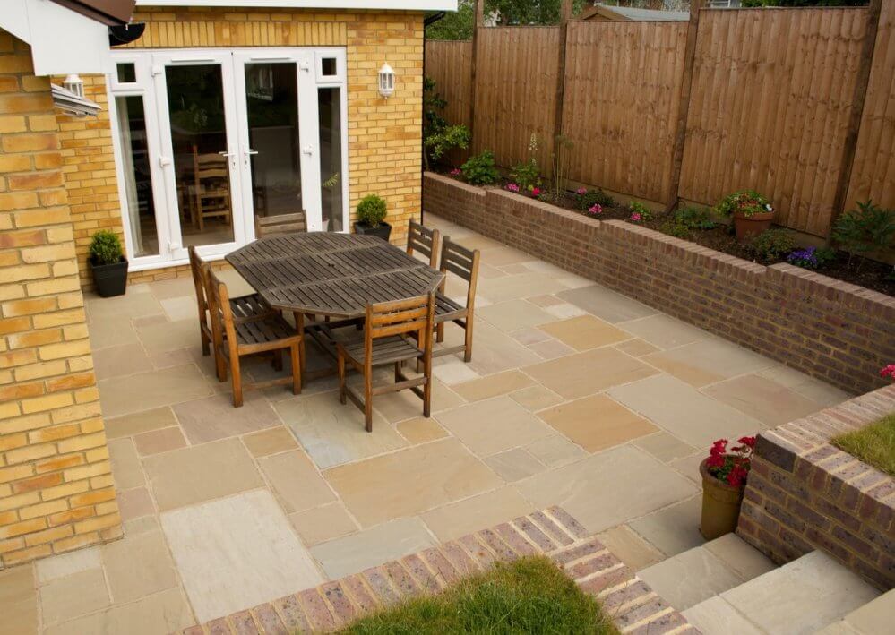 Raj Green Indian Sandstone Paving (Mixed Size Patio Pack 18mm Calibrated, 22.3m²)