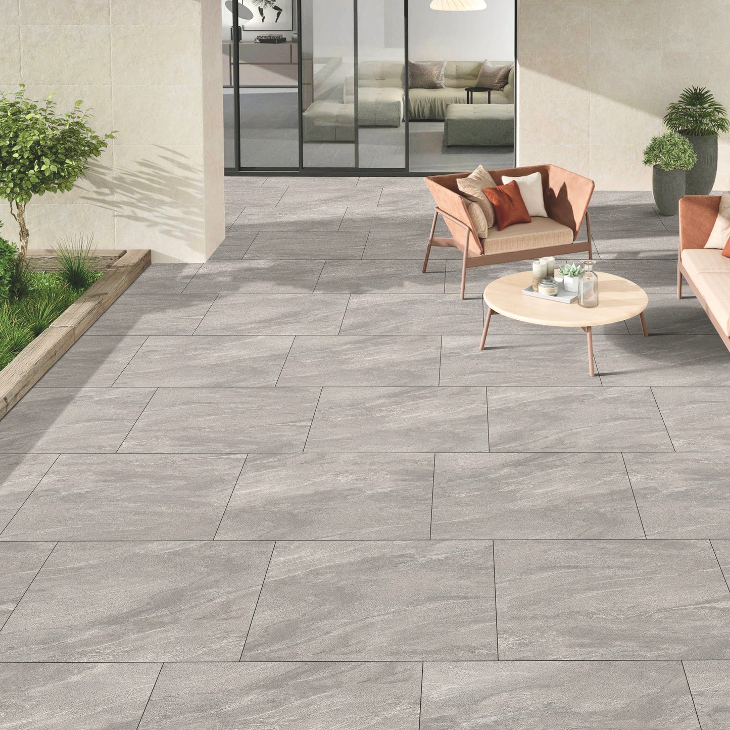 Indian Porcelain - Anthracite Silver