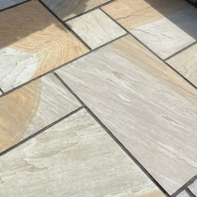 York Two Tone Indian Sandstone Paving