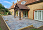 Autumn Brown Indian Sandstone Paving (900x600mm, 18.6m² Single Size Pack 22mm Calibrated Sawn Edge)