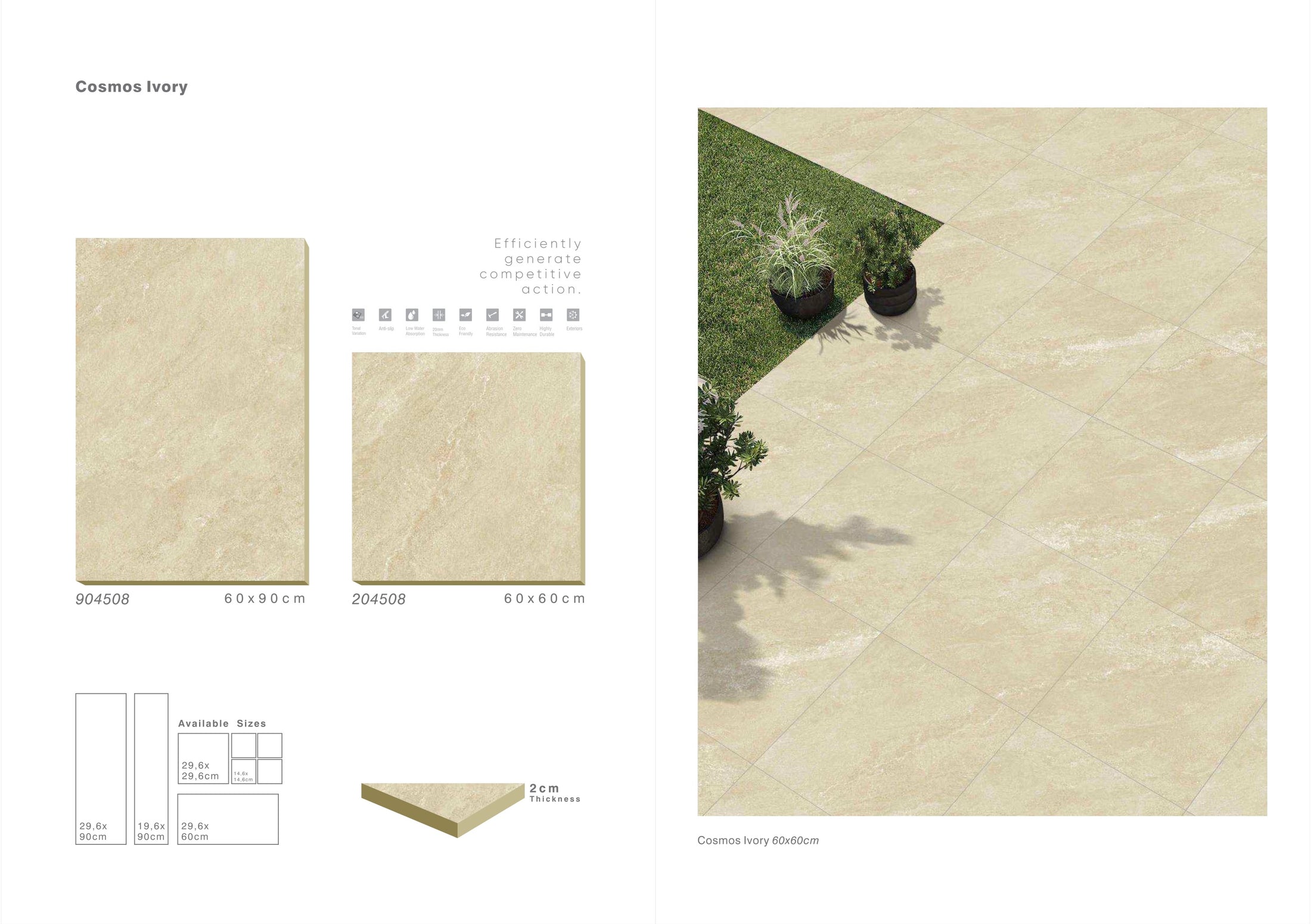 Indian Porcelain - Cosmos Ivory – Infinite Paving