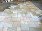 Sawn Camel Dust Smooth Indian Sandstone Paving 22mm
