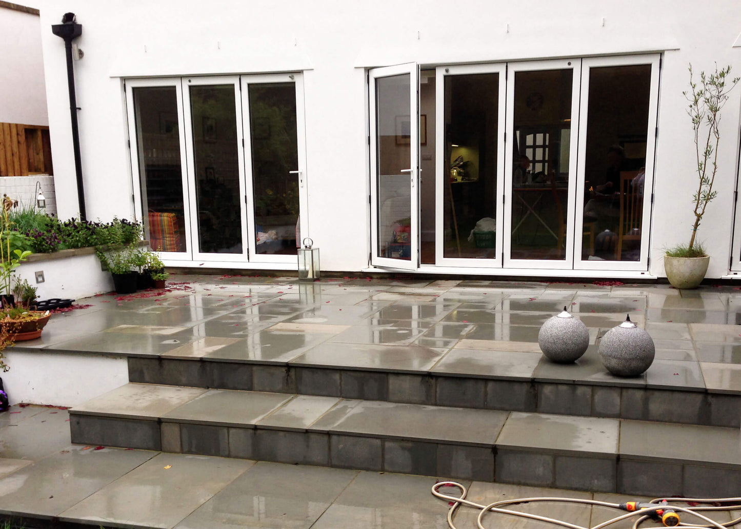 Sawn Kandla Grey Smooth Indian Sandstone Paving 22mm