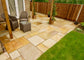 Mint Fossil Indian Sandstone Paving (Mixed Size 18.9m² Patio Pack 22mm Calibrated Antiqued Tumbled)