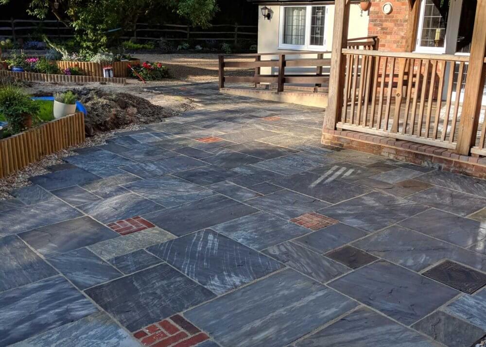 Sagar Black Sandstone Paving