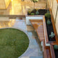 Sawn Rippon Buff Smooth Indian Sandstone Paving 22mm